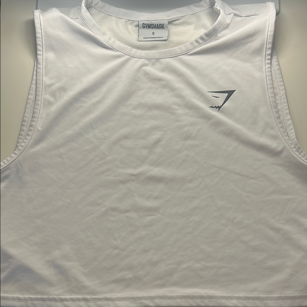 Gymshark White Tank Top Athletic Style